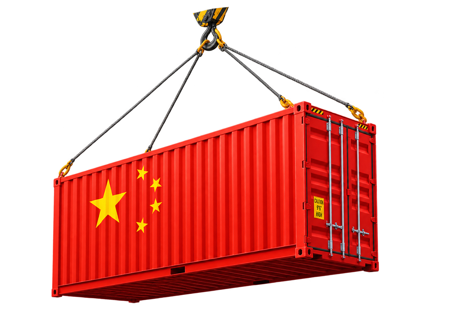 China Export Shipping Container and Temple of Heaven